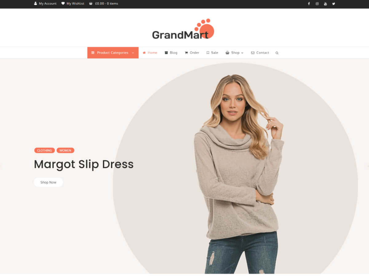 GrandMart WooCommerce Theme Free