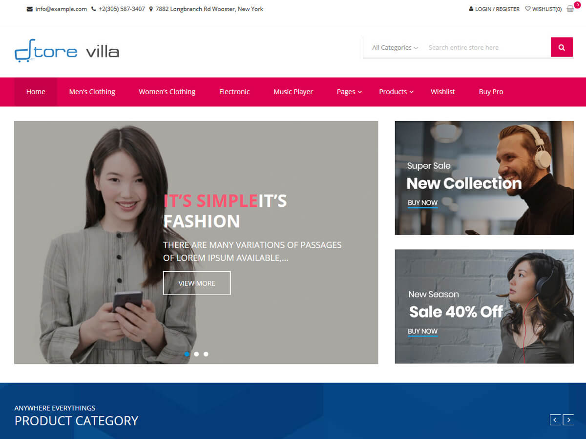 StoreVilla WooCommerce Theme Free